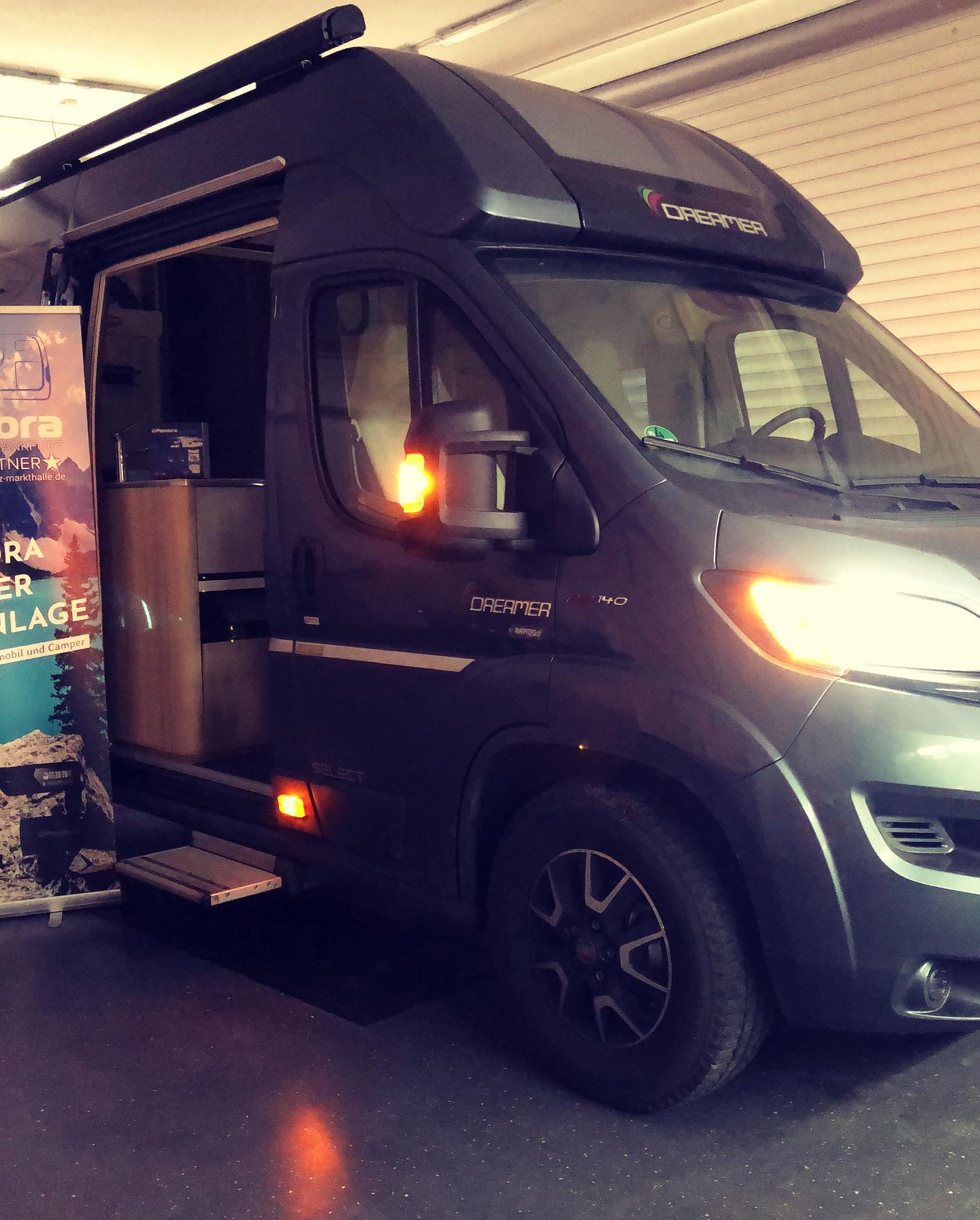 Dreamer auf Fiat-Ducato-Basis in unserer Werkstatt