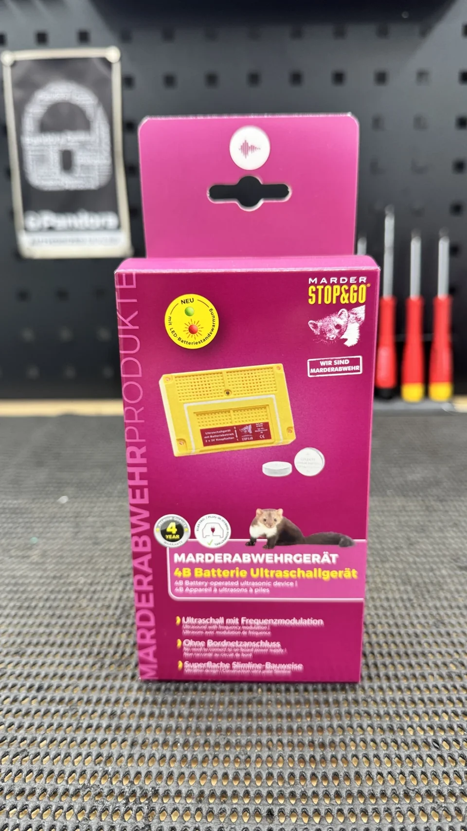 STOP&GO Ultraschallgerät mit eigener Batterie.