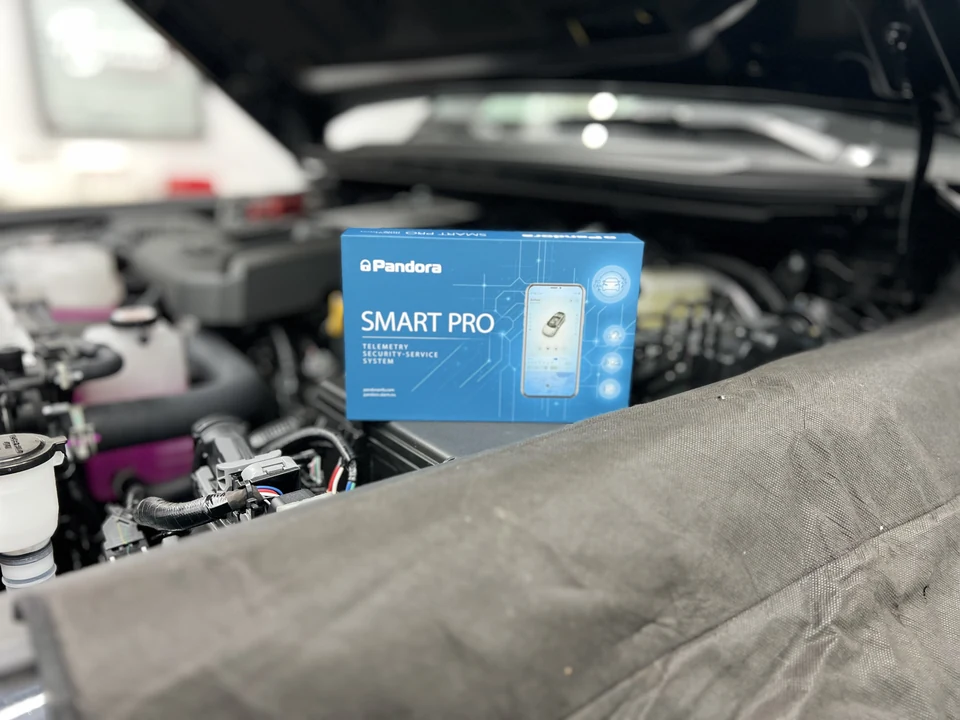 Pandora Smart Pro V4 vor dem Einbau im Motorraum