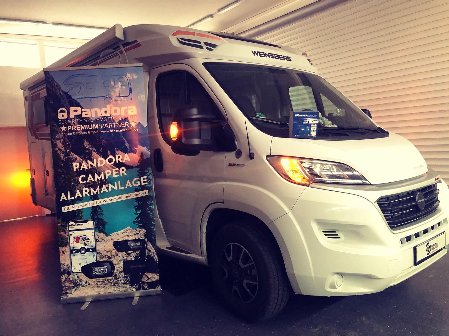 Weinsberg-Wohnmobil auf Fiat-Ducato-Basis mit Pandora Camper in unserer Werkstatt