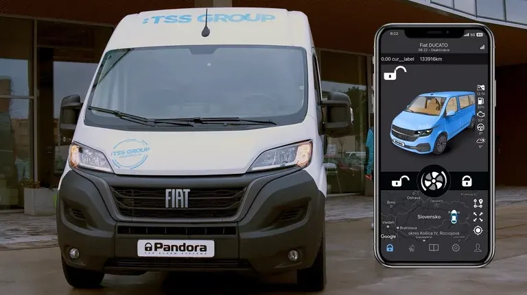 Transporter mit Pandora-Fahrzeugsteuerung