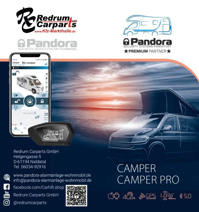 Pandora Wohnmobil Alarmanlage Camper V3 2023 Reisemobil Alarm mit